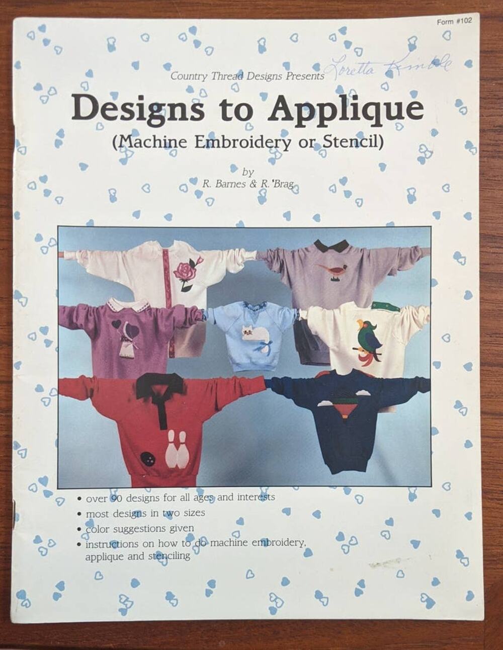 Designs to Applique Pattern Book 1986
